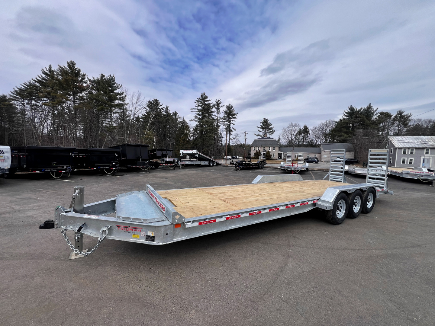 New 2026 Triumph 7x26 (24+2) Equipment Trailer / Galvanized/ I beam frame / Tri-Axle - 21,000GVW