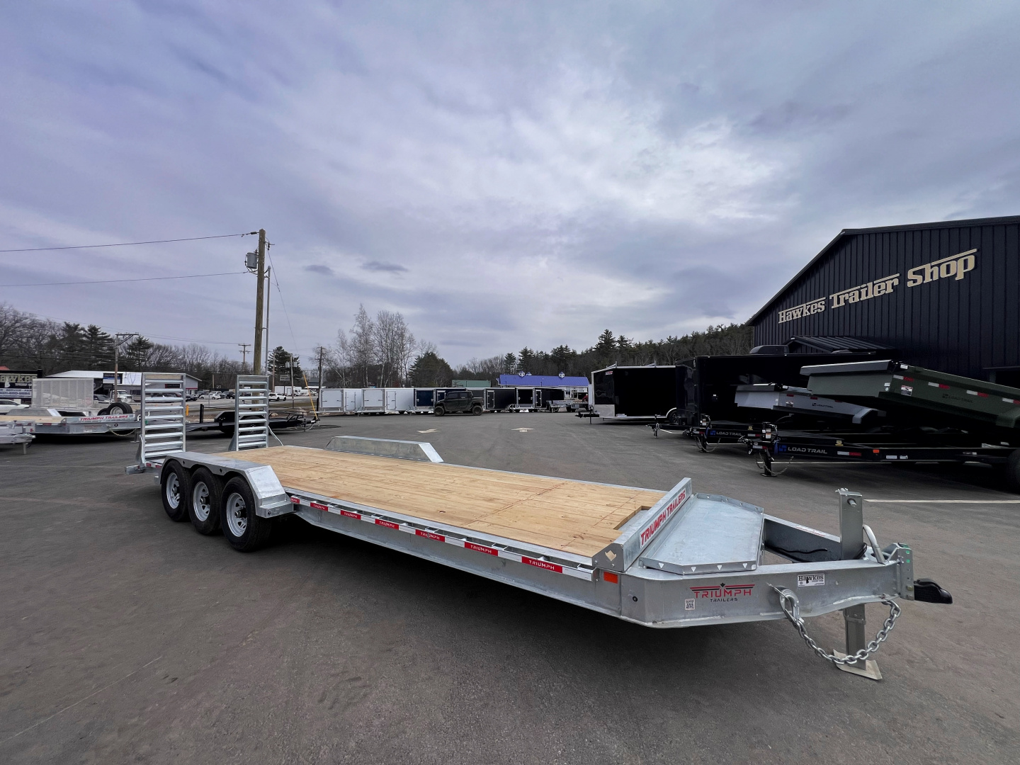 New 2026 Triumph 7x26 (24+2) Equipment Trailer / Galvanized/ I beam frame / Tri-Axle - 21,000GVW