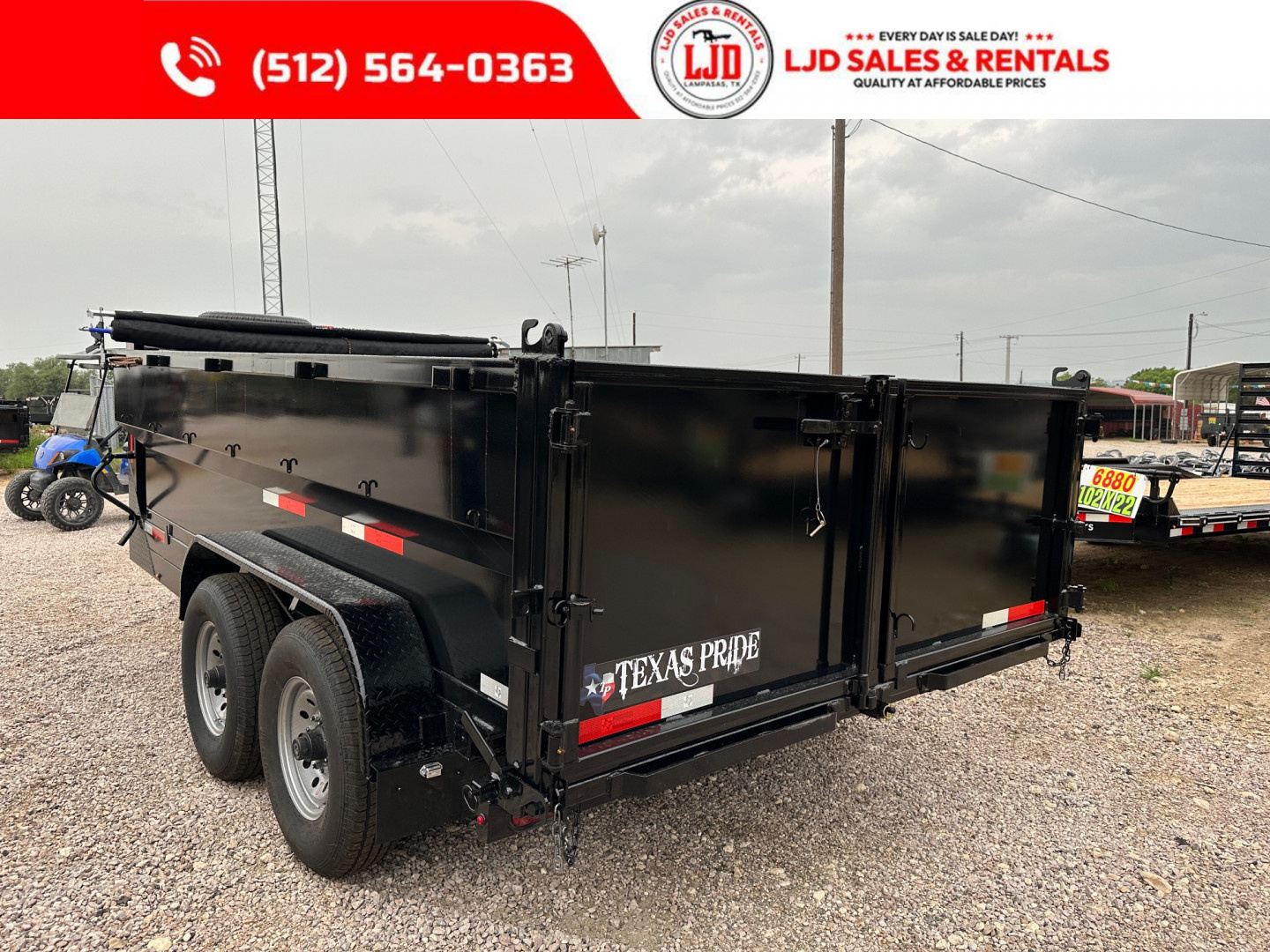 New 2025 Texas Pride - Gooseneck Dump Trailer 14'x3' - 3 Way Gate - 16K GVWR