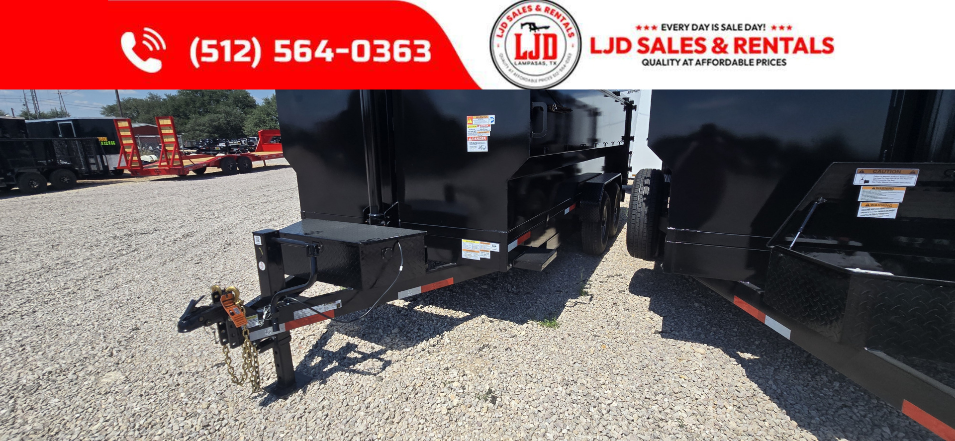 New 2025 Texas Pride Trailers Dump Trailer 14'x4' Dump Trailer