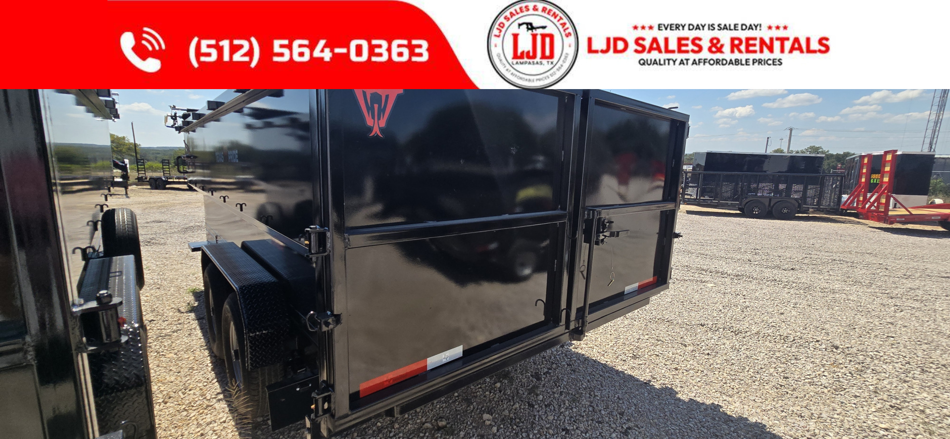 New 2025 Texas Pride Trailers Dump Trailer 14'x4' Dump Trailer