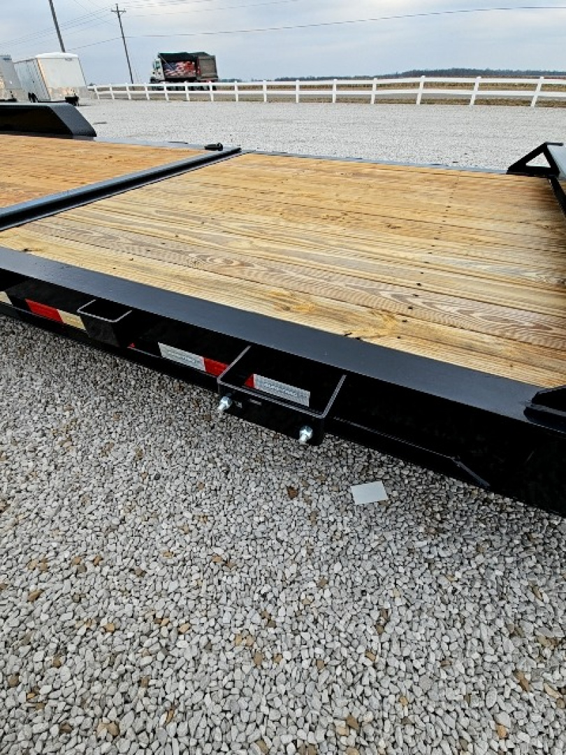 Used 2025 Sure-Trac 7 x 24 (18+6) 22K Pro Series Beam Tilt Equipment Trailer