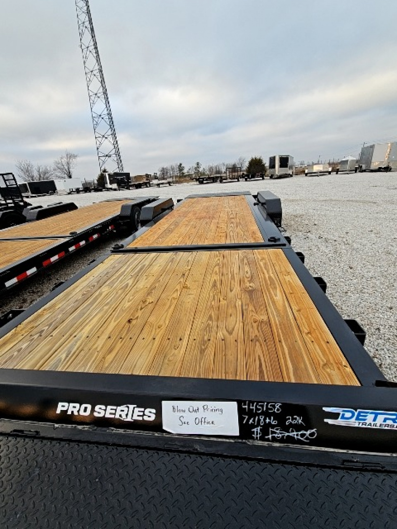 Used 2025 Sure-Trac 7 x 24 (18+6) 22K Pro Series Beam Tilt Equipment Trailer