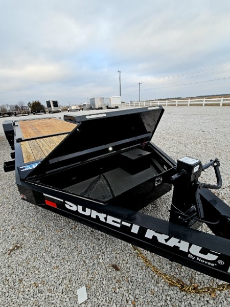 Used 2025 Sure-Trac 7 x 24 (18+6) 22K Pro Series Beam Tilt Equipment Trailer