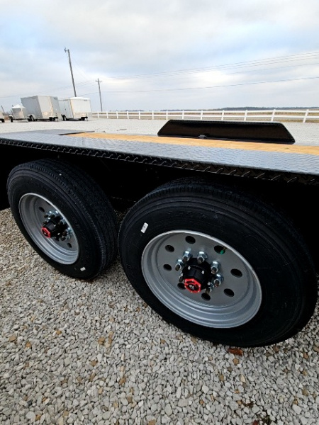 Used 2025 Sure-Trac 7 x 24 (18+6) 22K Pro Series Beam Tilt Equipment Trailer