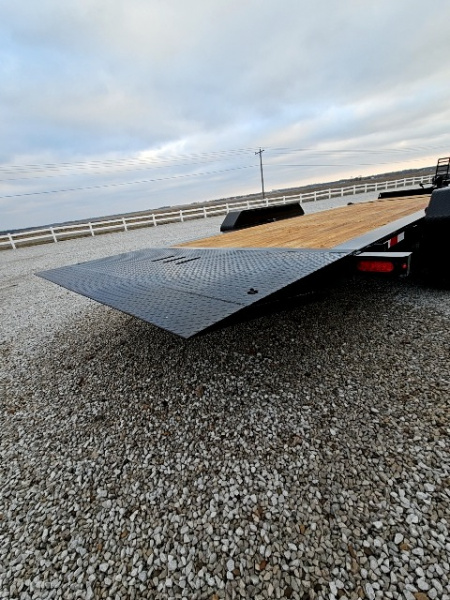 Used 2025 Sure-Trac 7 x 24 (18+6) 22K Pro Series Beam Tilt Equipment Trailer