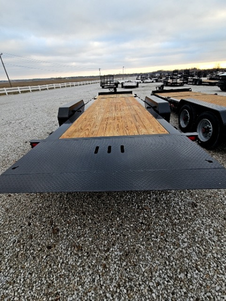 Used 2025 Sure-Trac 7 x 24 (18+6) 22K Pro Series Beam Tilt Equipment Trailer