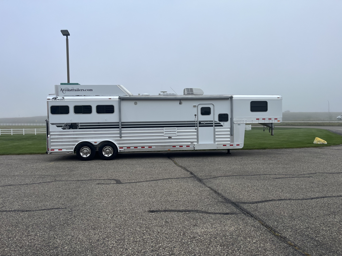 Used 2008 4-Star Trailers 3H 13' Trail Boss Conversions LQ Horse Trailer