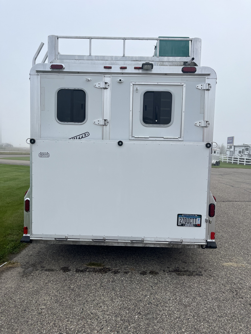 Used 2008 4-Star Trailers 3H 13' Trail Boss Conversions LQ Horse Trailer