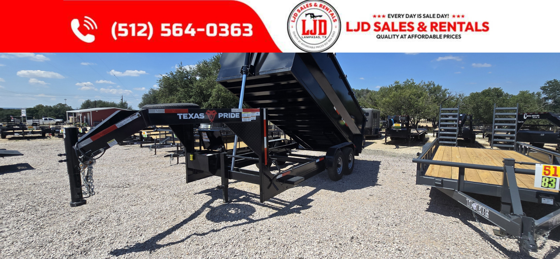 New 2026 - Texas Pride - Gooseneck Dump Trailer 16' X 4' - 16K GVWR
