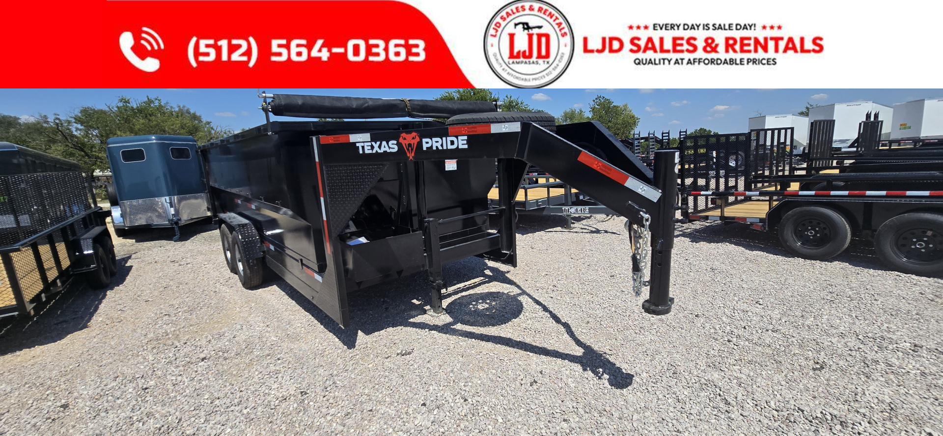 New 2026 - Texas Pride - Gooseneck Dump Trailer 16' X 4 - 16k GVWR'