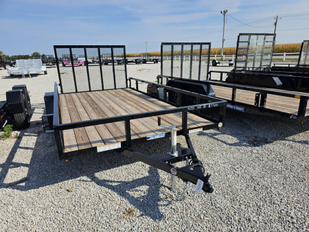 New 2025 Sure-Trac 7' x 14' 3K Idler Tube Top Utility Trailer