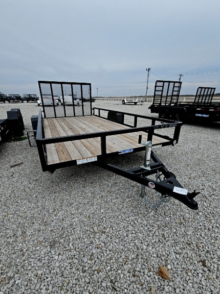 New 2025 Sure-Trac 7' x 14' 3K Idler Tube Top Utility Trailer