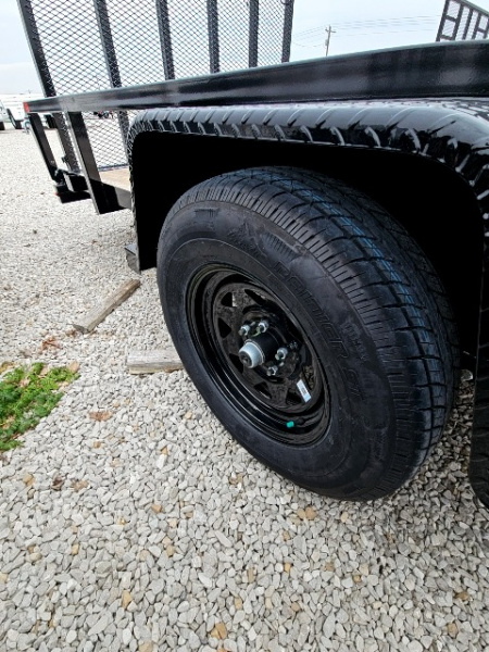 New 2025 Sure-Trac 7' x 14' 3K Idler Tube Top Utility Trailer