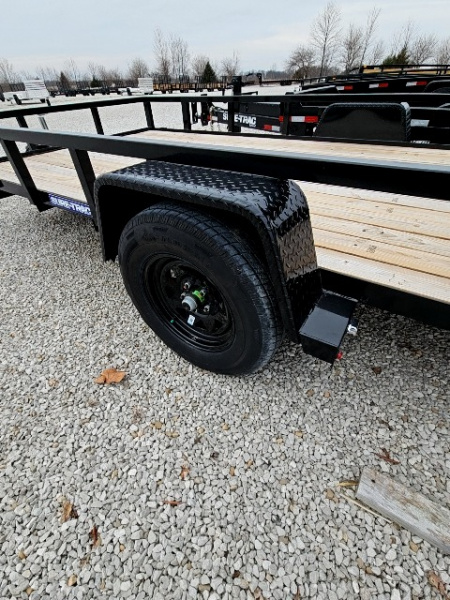 New 2025 Sure-Trac 7' x 14' 3K Idler Tube Top Utility Trailer