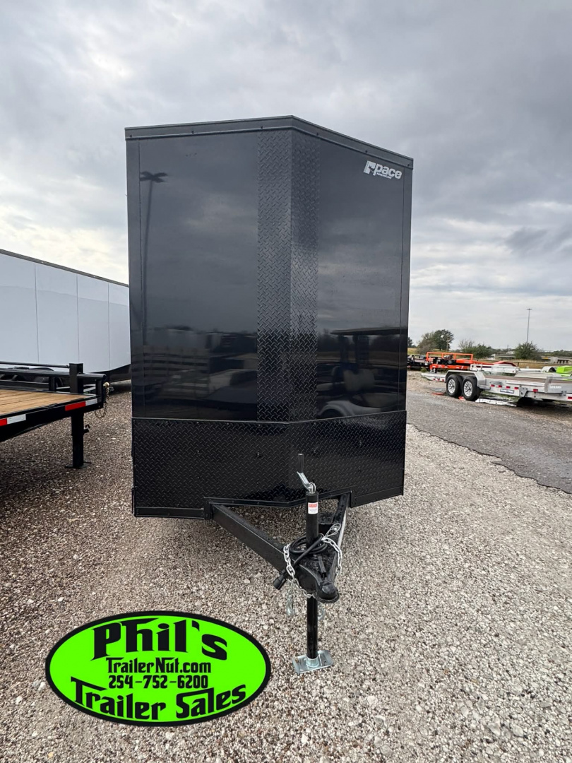 New 2026 Pace American 6X12 UPGRADED .080 EXTERIOR & REAR WING Cargo / Enclosed Trailer