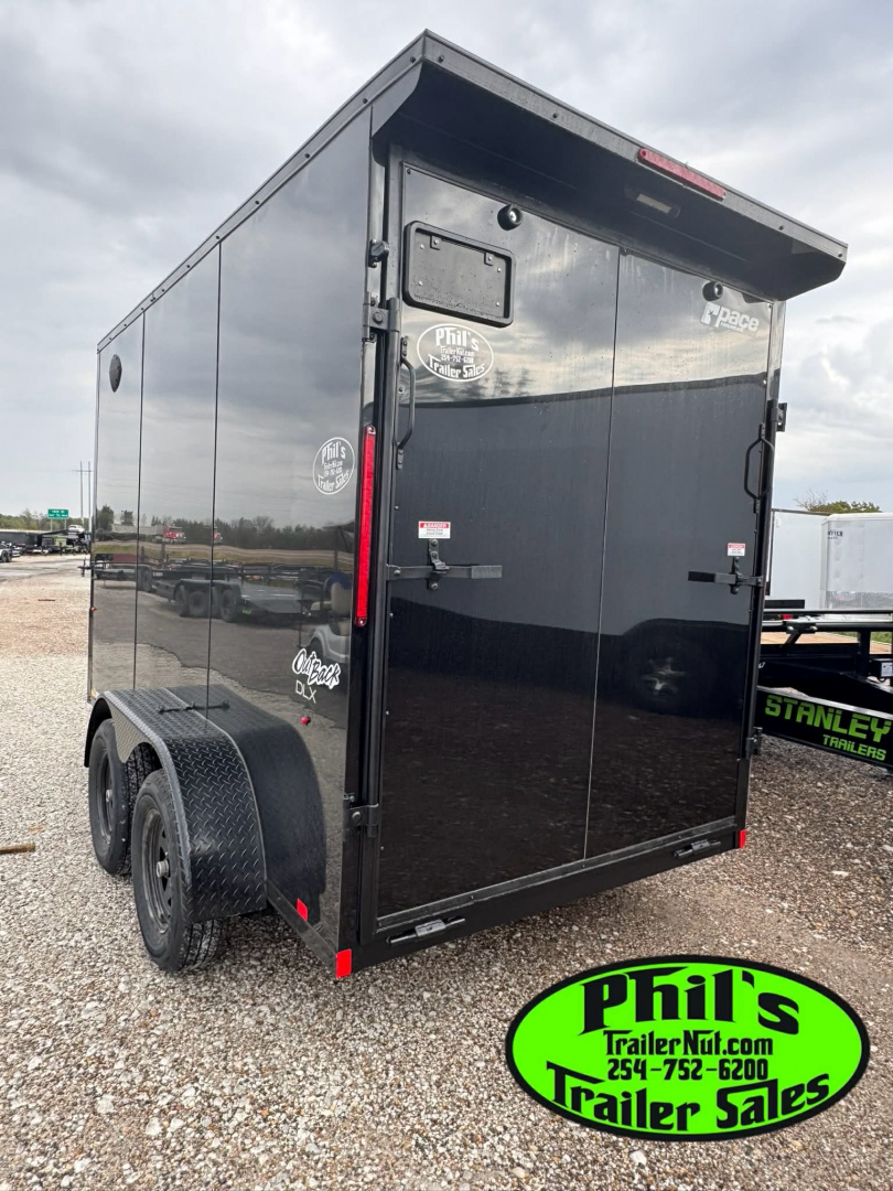 New 2026 Pace American 6X12 UPGRADED .080 EXTERIOR & REAR WING Cargo / Enclosed Trailer