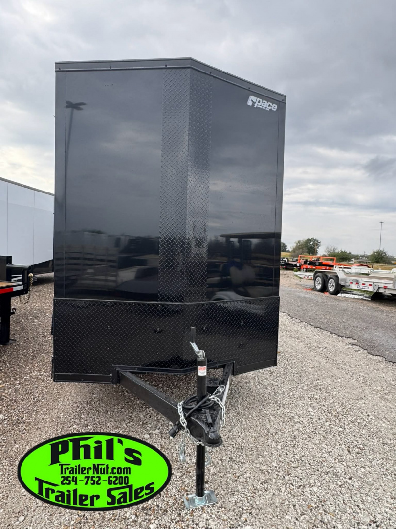 New 2026 Pace American 6X12 UPGRADED .080 EXTERIOR & REAR WING Cargo / Enclosed Trailer