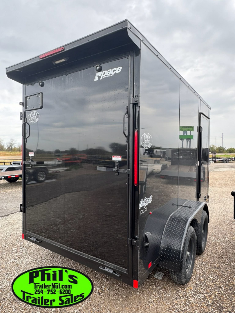 New 2026 Pace American 6X12 UPGRADED .080 EXTERIOR & REAR WING Cargo / Enclosed Trailer