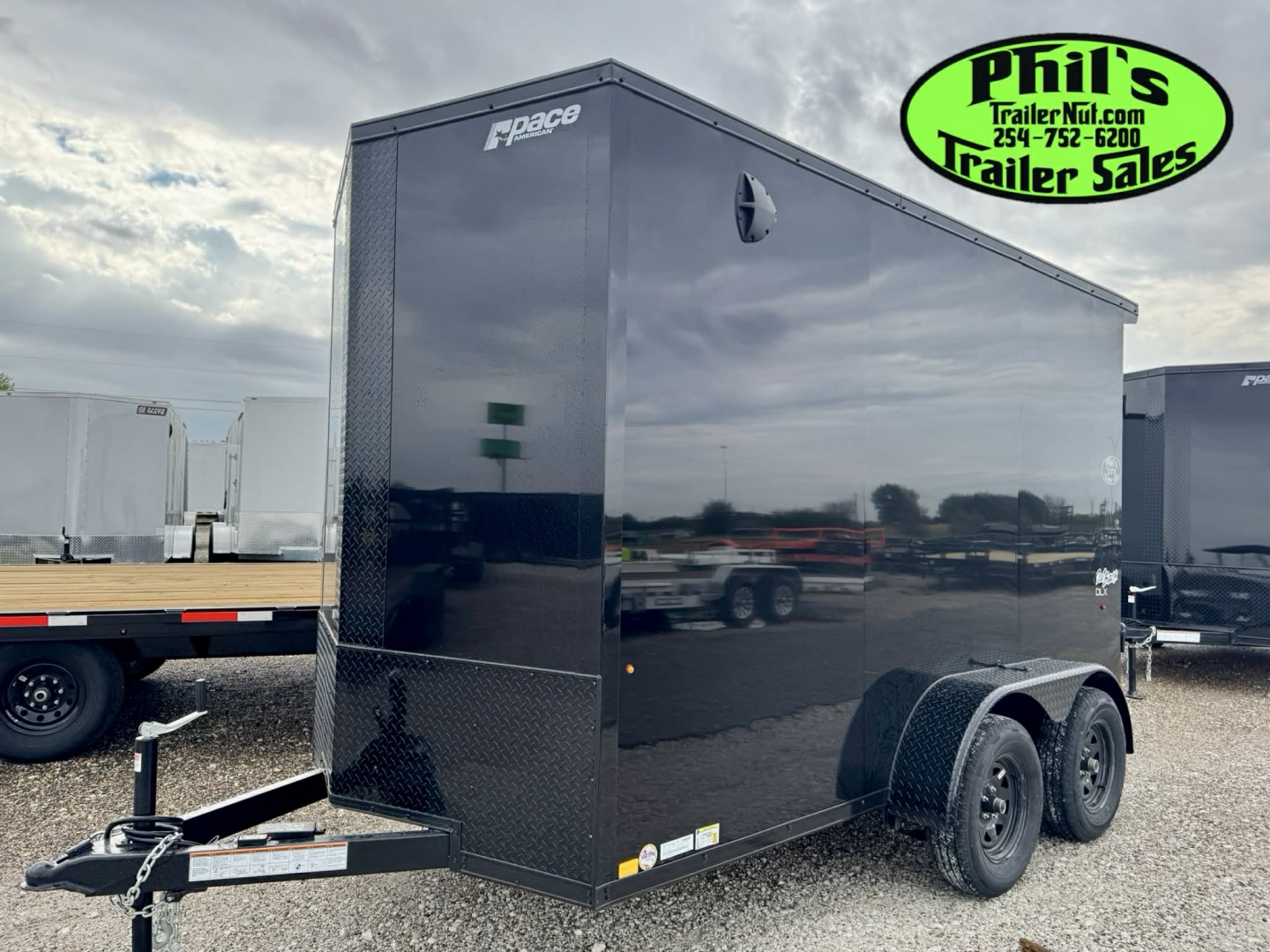 New 2026 Pace American 6X12 UPGRADED .080 EXTERIOR & REAR WING Cargo / Enclosed Trailer
