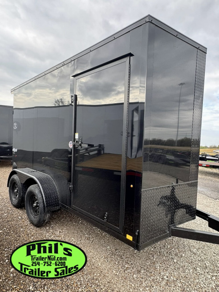 New 2026 Pace American 6X12 UPGRADED .080 EXTERIOR & REAR WING Cargo / Enclosed Trailer