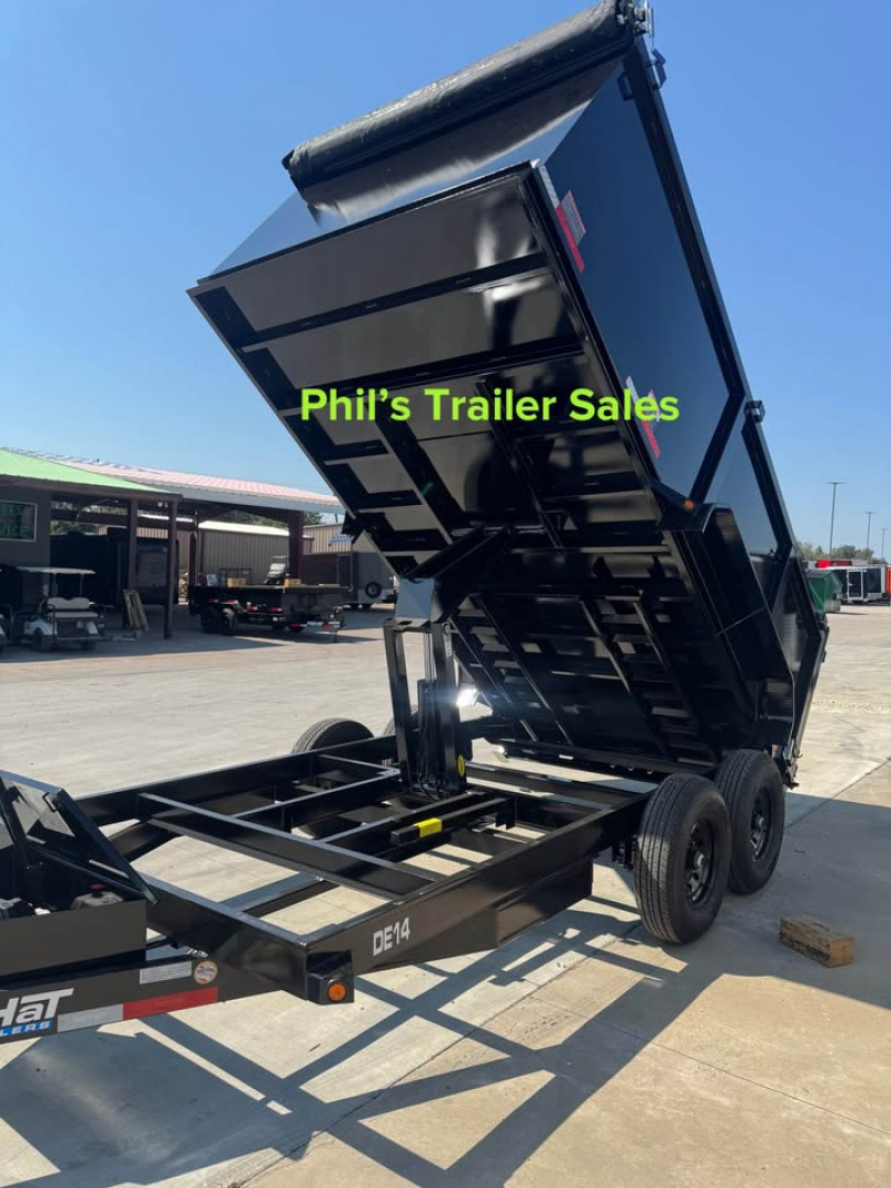 New 2026 Top Hat Trailers 14' DUMP TRAILER WITH 4' SIDES EQUIPMENT TRAILER Dump Trailer
