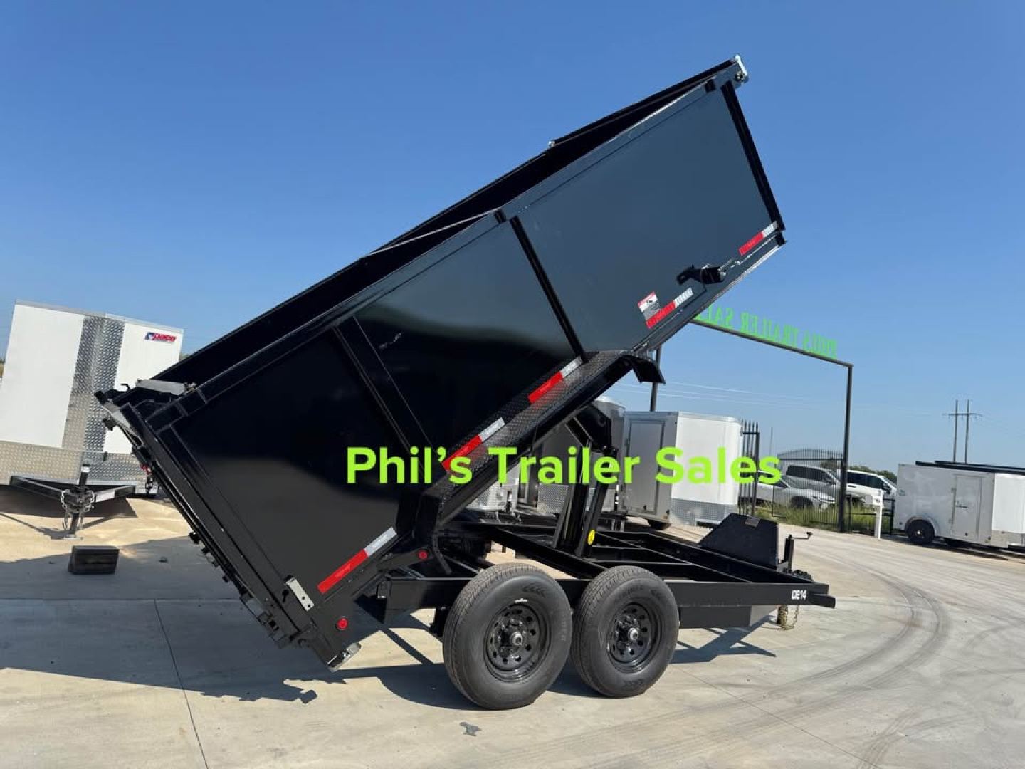 New 2026 Top Hat Trailers 14' DUMP TRAILER WITH 4' SIDES EQUIPMENT TRAILER Dump Trailer