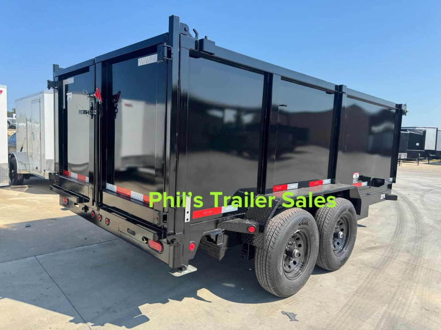 New 2026 Top Hat Trailers 14' DUMP TRAILER WITH 4' SIDES EQUIPMENT TRAILER Dump Trailer