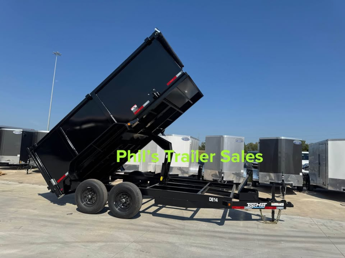 New 2026 Top Hat Trailers 14' DUMP TRAILER WITH 4' SIDES EQUIPMENT TRAILER Dump Trailer