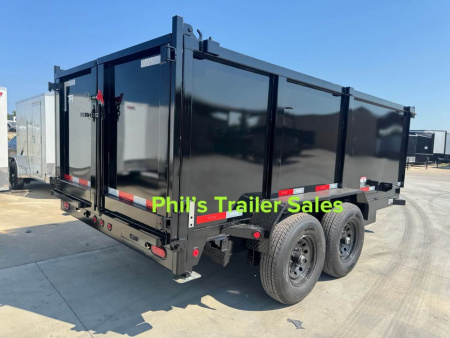 New 2026 Top Hat Trailers 14' DUMP TRAILER WITH 4' SIDES EQUIPMENT TRAILER Dump Trailer