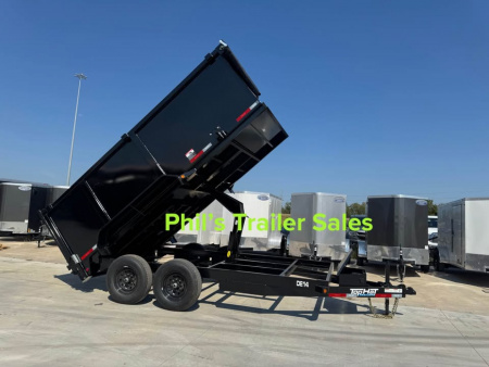 New 2026 Top Hat Trailers 14' DUMP TRAILER WITH 4' SIDES EQUIPMENT TRAILER Dump Trailer