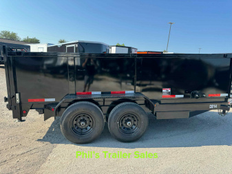 New 2026 Top Hat 14' DUMP TRAILER WITH 3' SIDES EQUIPMENT TRAILER Dump Trailer