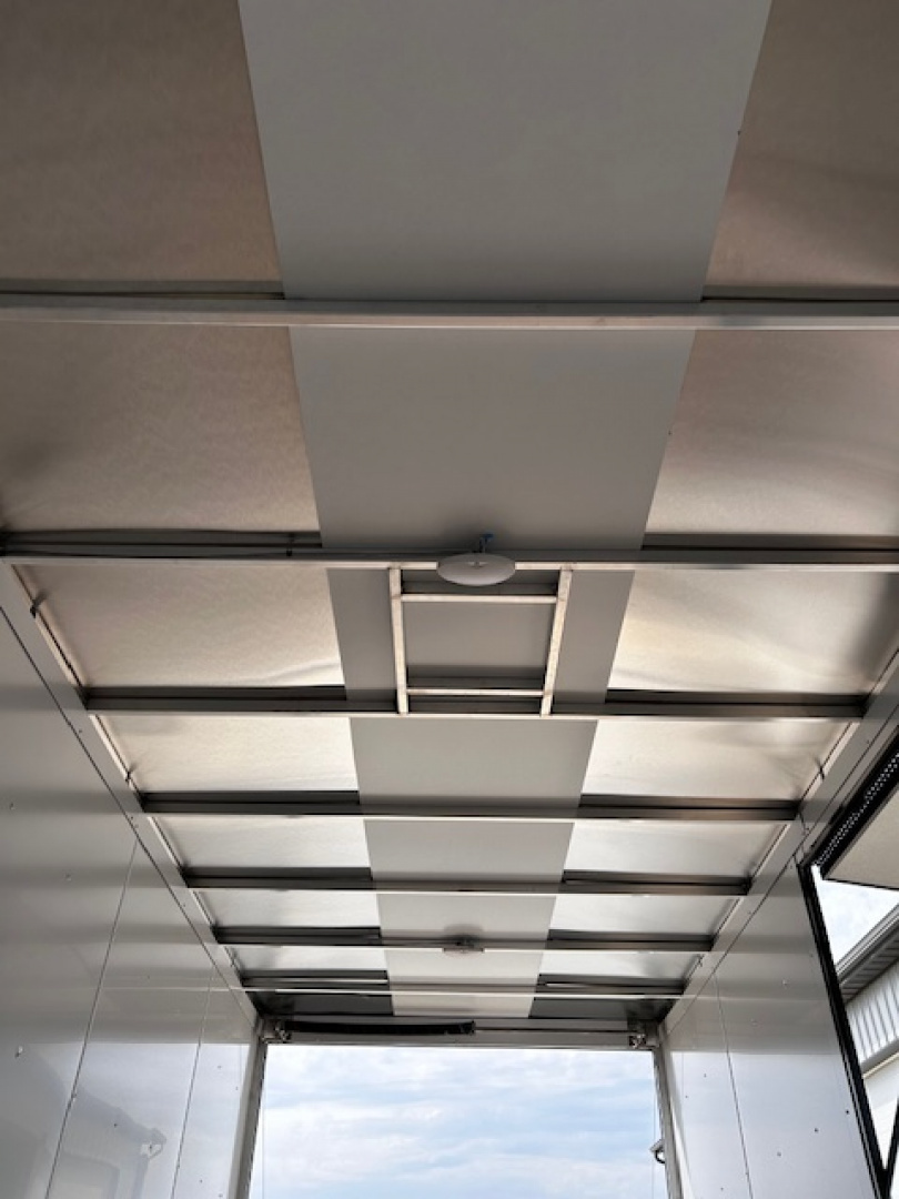 New 2026 Discovery Trailers 7X16 Blackout pack 7' interior ramp door ALUMINUM FRAME .080 ALUMITEC EXTERIOR UTV ESCAPE DOOR, BLACKOUT PACK