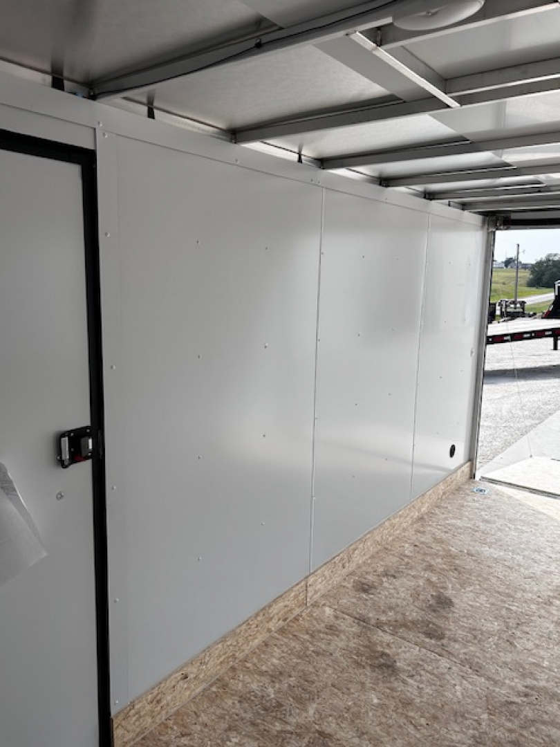 New 2026 Discovery Trailers 7X16 Blackout pack 7' interior ramp door ALUMINUM FRAME .080 ALUMITEC EXTERIOR UTV ESCAPE DOOR, BLACKOUT PACK