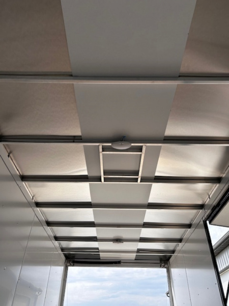 New 2026 Discovery Trailers 7X16 Blackout pack 7' interior ramp door ALUMINUM FRAME .080 ALUMITEC EXTERIOR UTV ESCAPE DOOR, BLACKOUT PACK