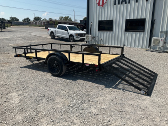 New 2026 Big Tex 77"x12' BP Single Axle Utility Trailer – 35SA