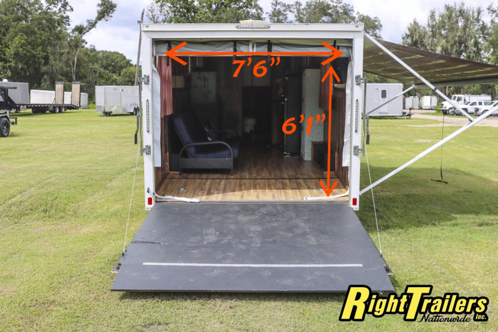 Used 2022 Peach Cargo 8.5X20 CARGO TRAILER