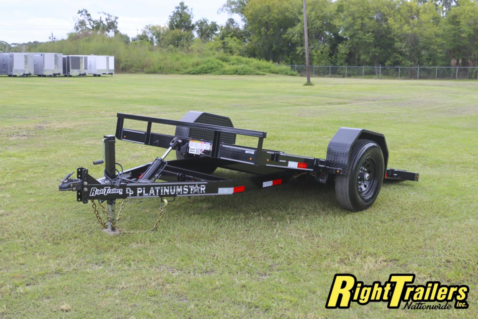 Used 2025 6.8X10 DP Platinum Star SCISSOR LIFT Tilt Trailer