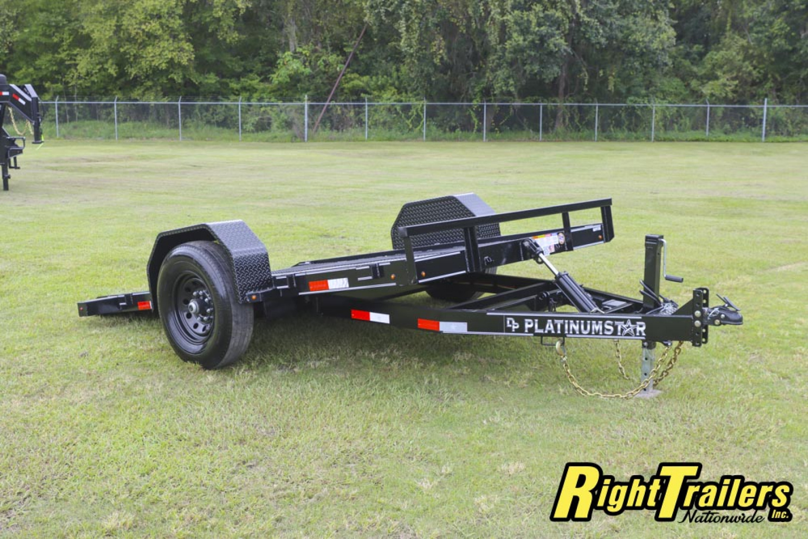 Used 2025 6.8X10 DP Platinum Star SCISSOR LIFT Tilt Trailer