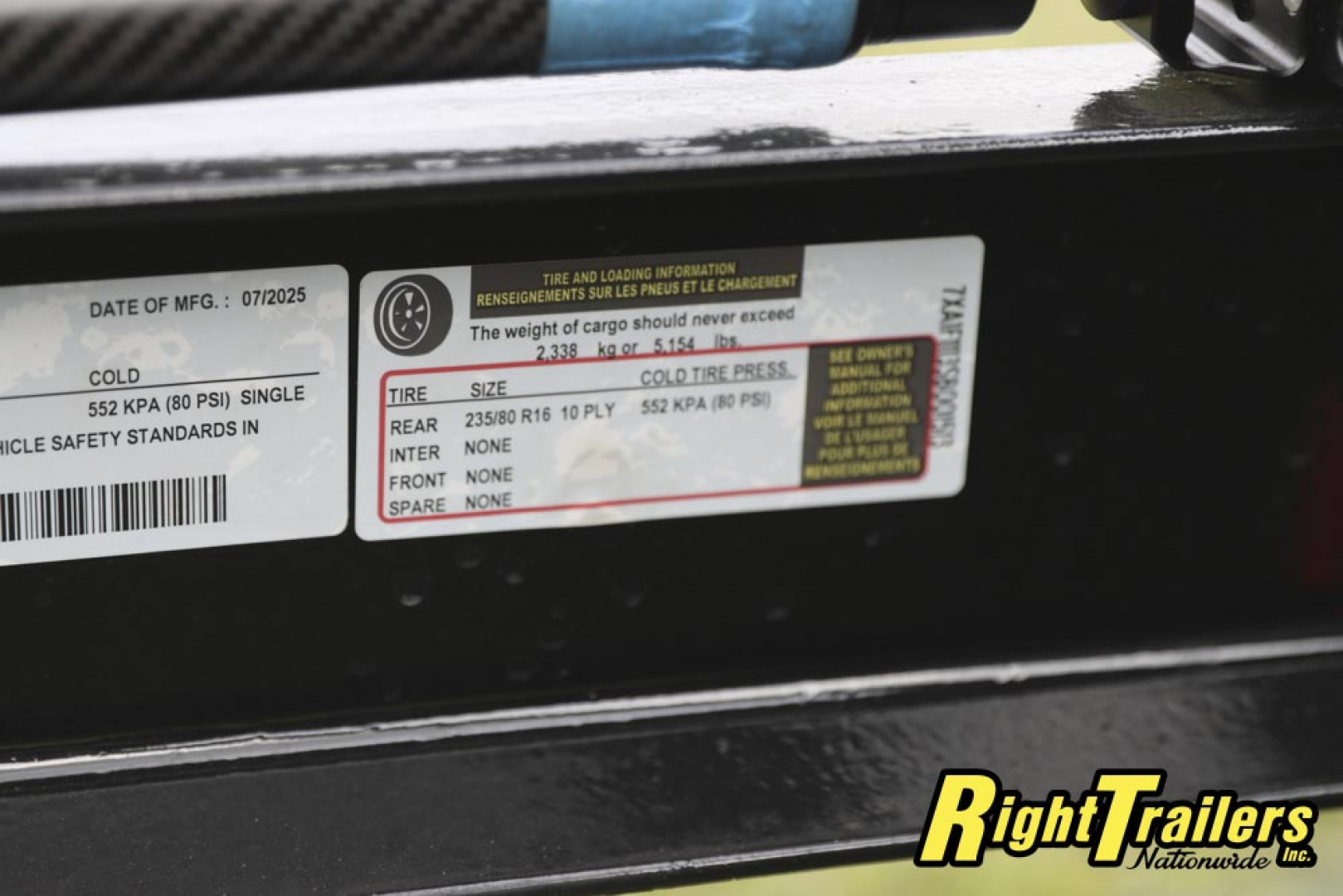 Used 2025 6.8X10 DP Platinum Star SCISSOR LIFT Tilt Trailer