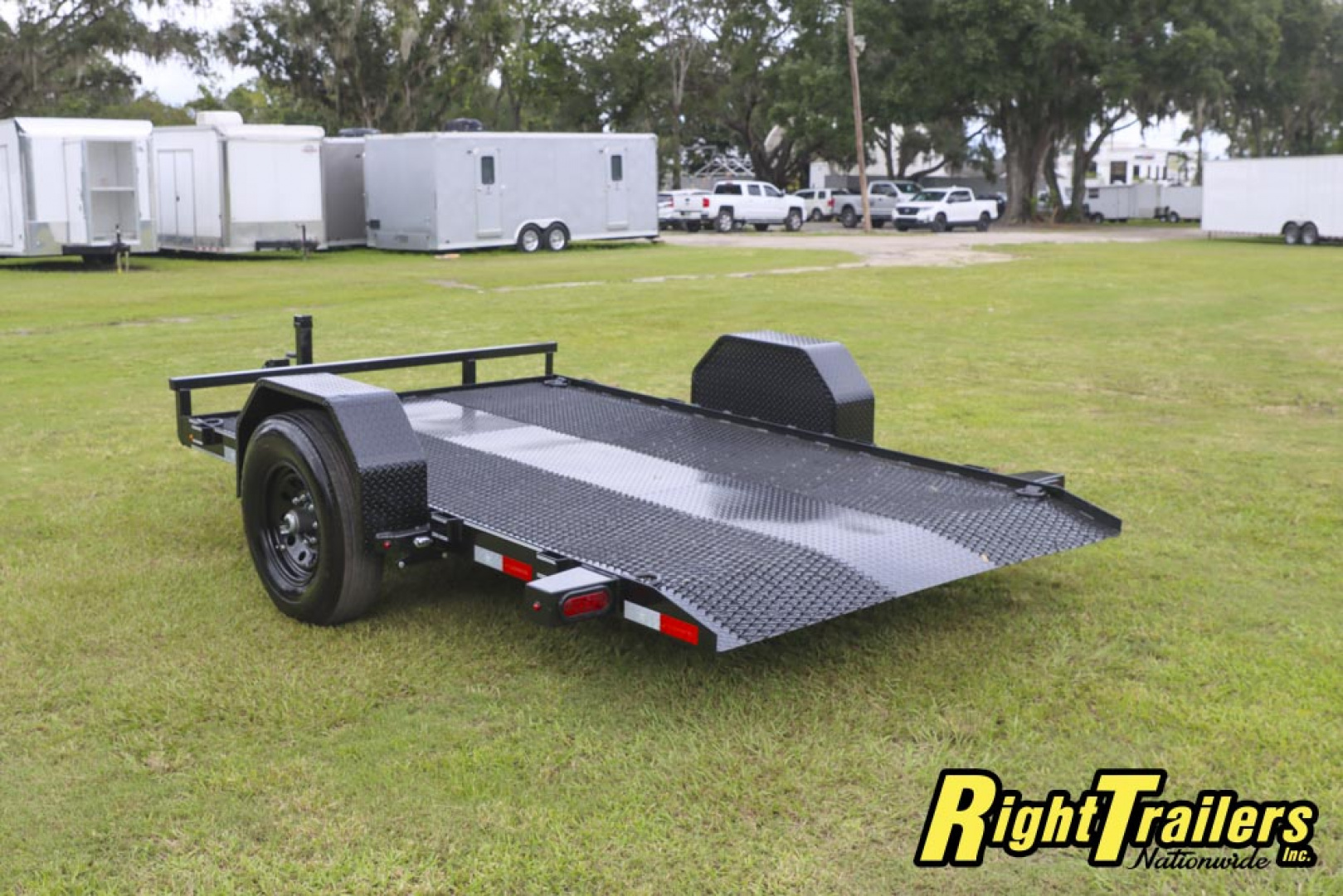 Used 2025 6.8X10 DP Platinum Star SCISSOR LIFT Tilt Trailer