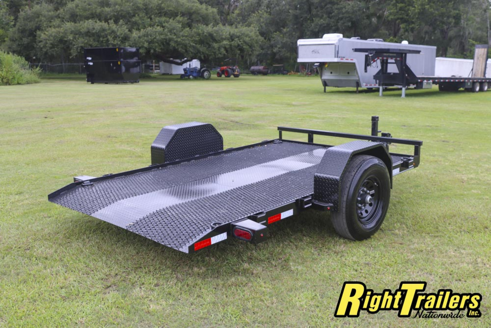 Used 2025 6.8X10 DP Platinum Star SCISSOR LIFT Tilt Trailer