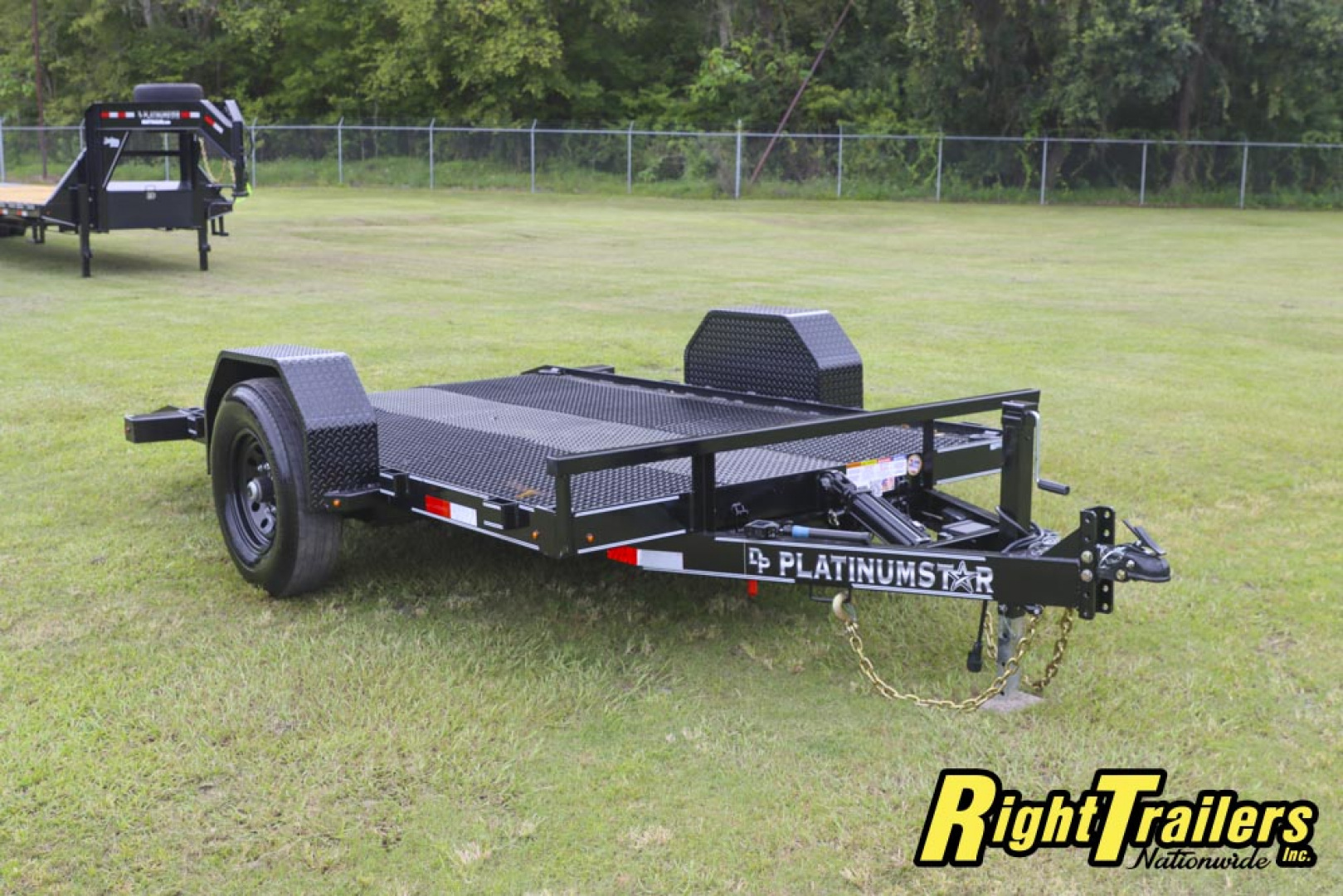 Used 2025 6.8X10 DP Platinum Star SCISSOR LIFT Tilt Trailer