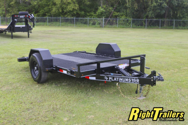 Used 2025 6.8X10 DP Platinum Star SCISSOR LIFT Tilt Trailer