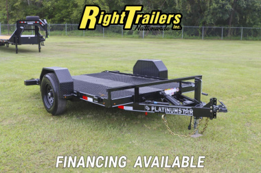 Used 2025 6.8X10 DP Platinum Star SCISSOR LIFT Tilt Trailer