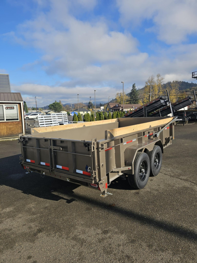 New DUMP 2026 Diamond C Trailers LPT207 82X14 LOW PROFILE 14K Dump Trailer METALLIC MOCHA