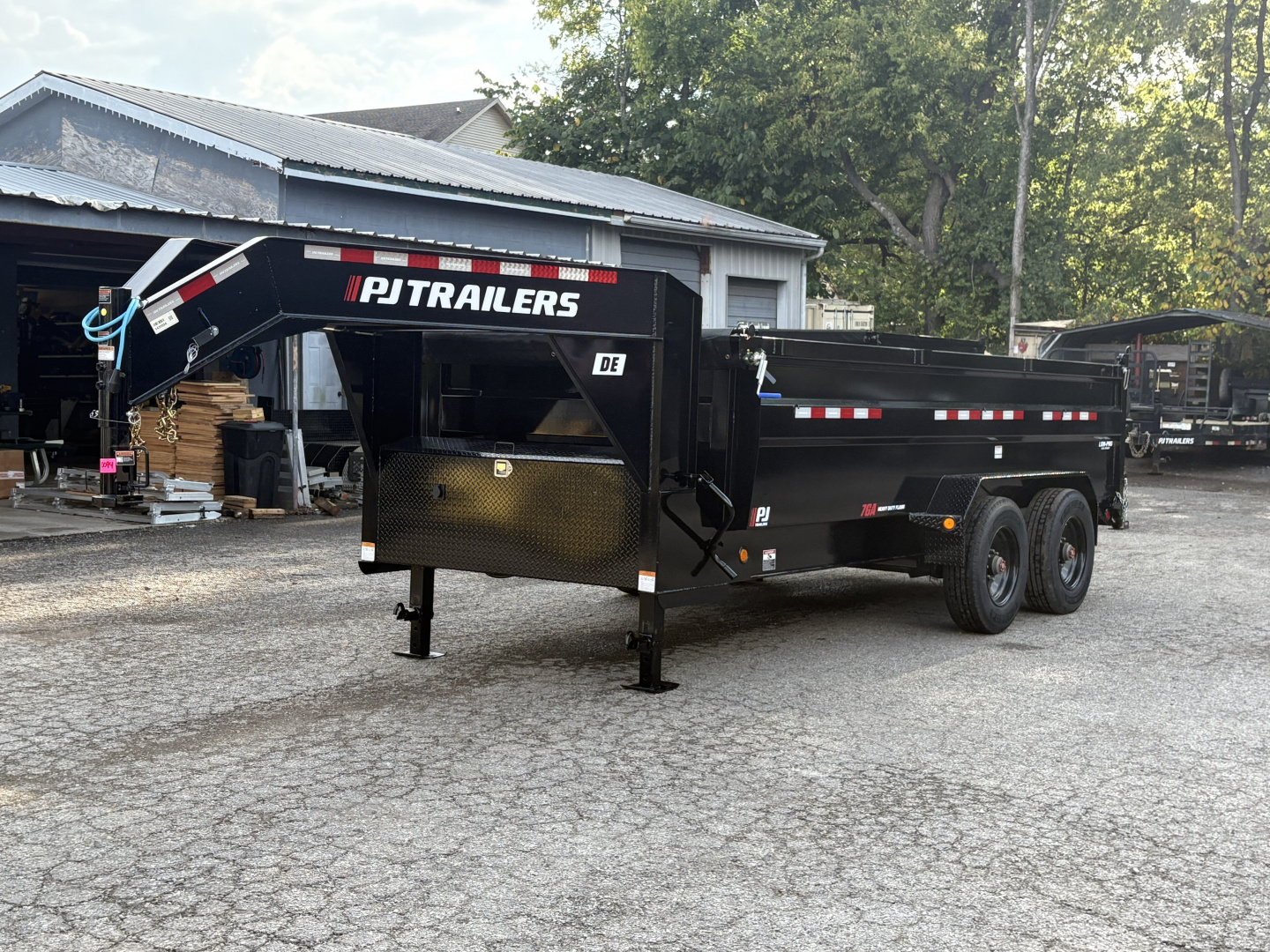 New 2026 PJ Trailers 83" x 16' HD Low-Pro (DE) 24K GVWR Dump Trailer