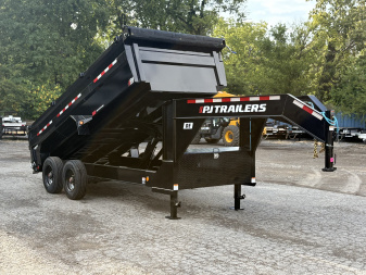 New 2026 PJ Trailers 83" x 16' HD Low-Pro (DE) 24K GVWR Dump Trailer