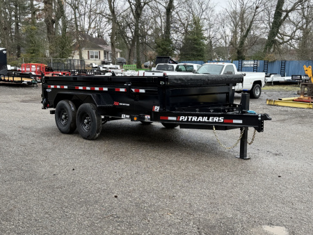 New 2026 PJ Trailers 14' x 83" (DL) 14K Low-Profile PRO Series - Hydraulic Jack Dump Trailer