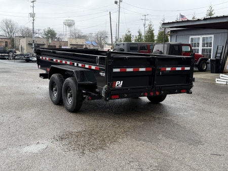 New 2026 PJ Trailers 14' x 83" (DL) 14K Low-Profile PRO Series - Hydraulic Jack Dump Trailer
